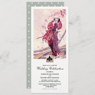 Romantic Vintage Art Wedding Invitation