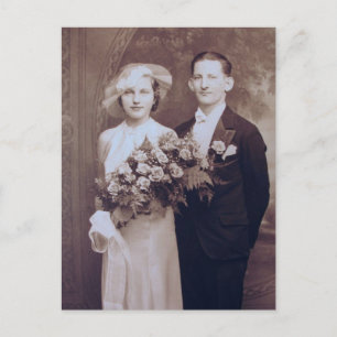 Romantic Vintage Bride and Groom Cards and Gifts