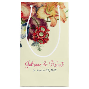 Romantic Vintage Floral Wedding Welcome Gift Bag