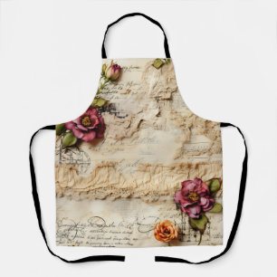 Romantic Vintage Parchment Letter Apron