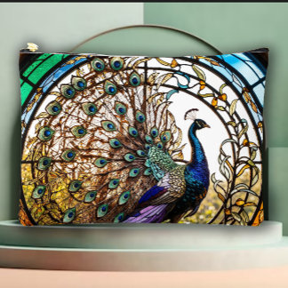 Romantic Vintage Peacock Makeup Purse