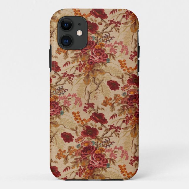 Romantic Vintage red Roses Case-Mate iPhone Case (Back)