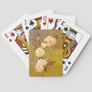 Romantic Vintage Roses Playing Cards