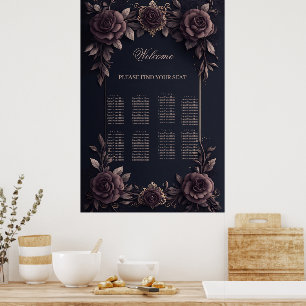 Romantic vintage roses. poster