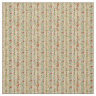 Romantic Vintage Stripes with Floral Charm Fabric