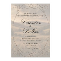 Romantic Vintage Wedding Invitation