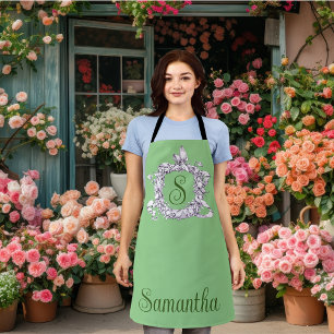 Romantic, Vintage Wreath Personalised  Apron