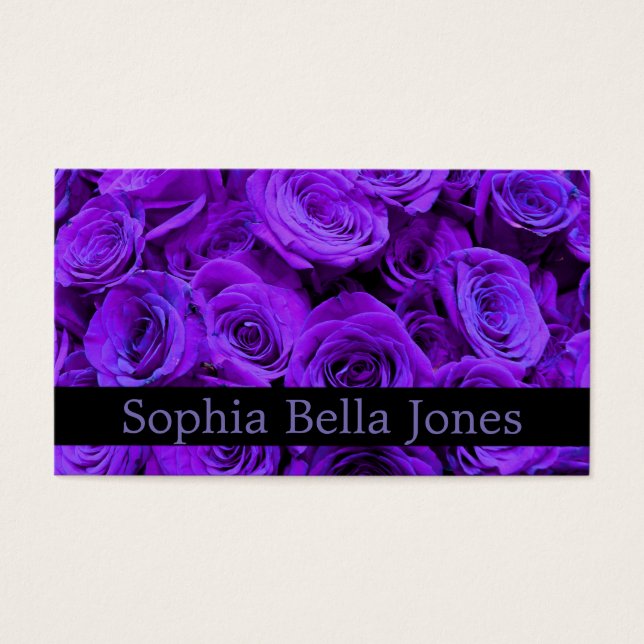 Romantic violet purple roses, pretty rose bouquet (Front)