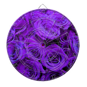 romantic violet purple roses, pretty rose bouquet dartboard