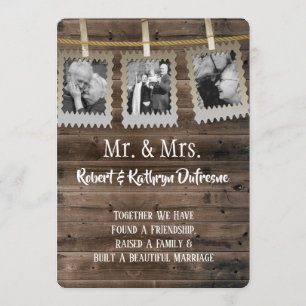 Romantic Vow Renewal w/Photos Invitation