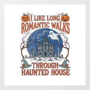 Romantic Walks Through Haunted House Ghost Pumpkin