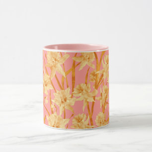 Romantic Watercolor Daffodil Mug