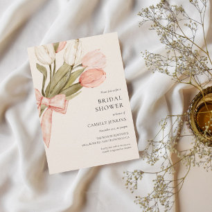 Romantic Watercolor Floral Bridal Shower Invitation