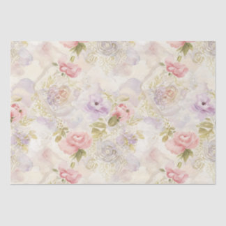Romantic Watercolor Floral Wrapping Paper - Elegan