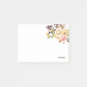 Romantic , Watercolor ,Flower spring floral Post-it Notes