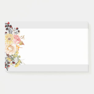 Romantic , Watercolor ,Flower spring floral Post-it Notes