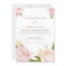 Romantic Watercolor Flowers Wedding Invitation III