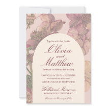 Romantic Watercolor Hydrangea Wedding Invitation