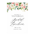Romantic Watercolor Pink Florals Bridal Luncheon
