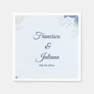 Romantic Waterfront Wedding Napkin