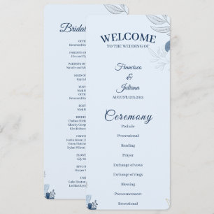 Romantic Waterfront Wedding Program