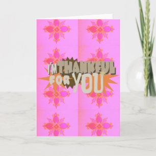 Romantic Way To Say Thank-You Thank You Card