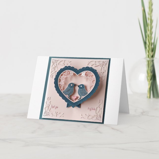 Romantic wedding cards celebrating love and elegan (Front)