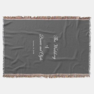 Romantic Wedding Day Celebration Cosy Throw Blanket