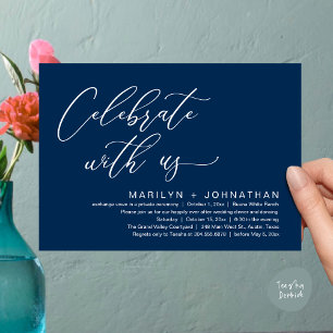 Romantic Wedding Dinner Party, Celebrate with us Invitation