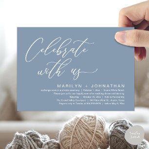 Romantic Wedding Dinner Party, Celebrate with us Invitation
