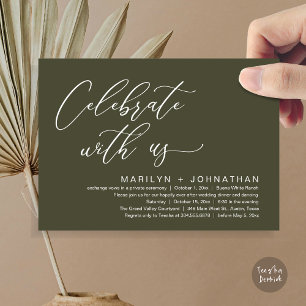 Romantic Wedding Dinner Party, Celebrate with us Invitation
