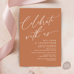 Romantic Wedding Dinner Party, Celebrate with us Invitation