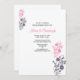 Romantic Wedding Engagement Card