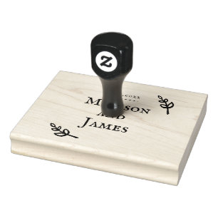 Romantic Wedding homemade Rubber Stamp