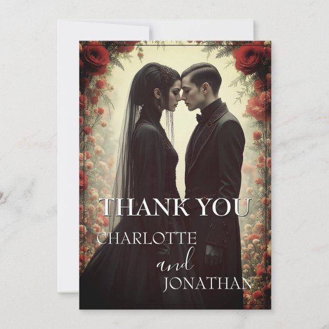 Romantic Wedding in Black Elegance (Front)