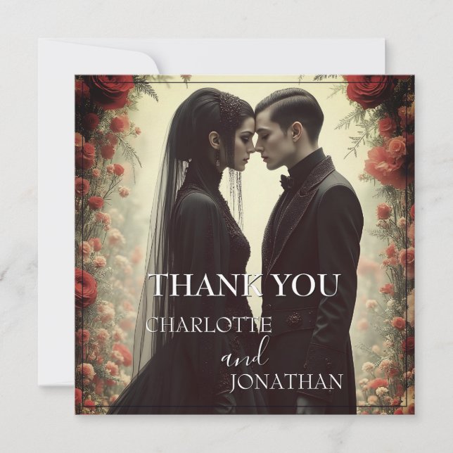 Romantic Wedding in Black Elegance (Front)