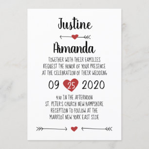 ROMANTIC WEDDING INVITATION CARD