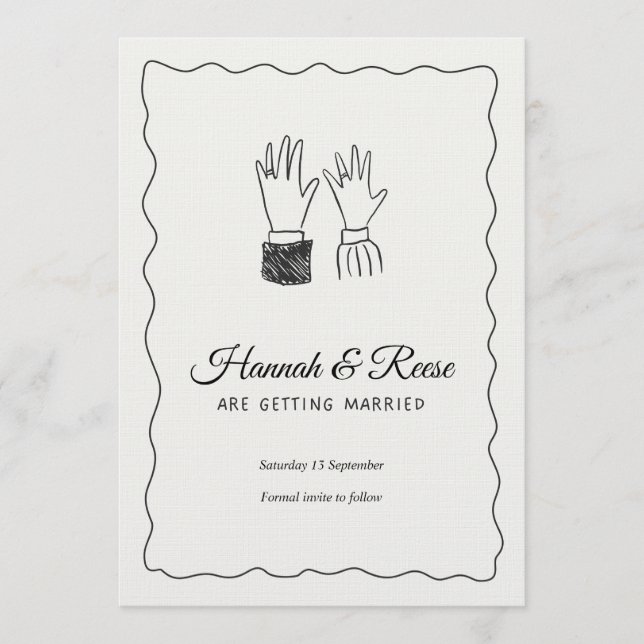 Romantic Wedding Invitation – Customizable (Front)