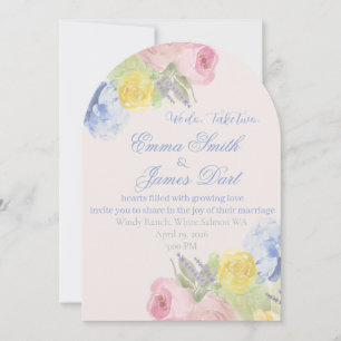 Romantic Wedding Invite Second Wedding or renewal