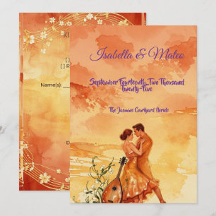 Romantic Wedding Isabella & Mateo Save The Date