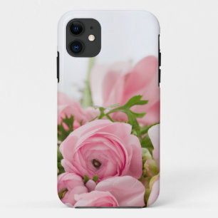 Romantic Wedding Love Soft Pink Flower Bouquet iPhone 11 Case