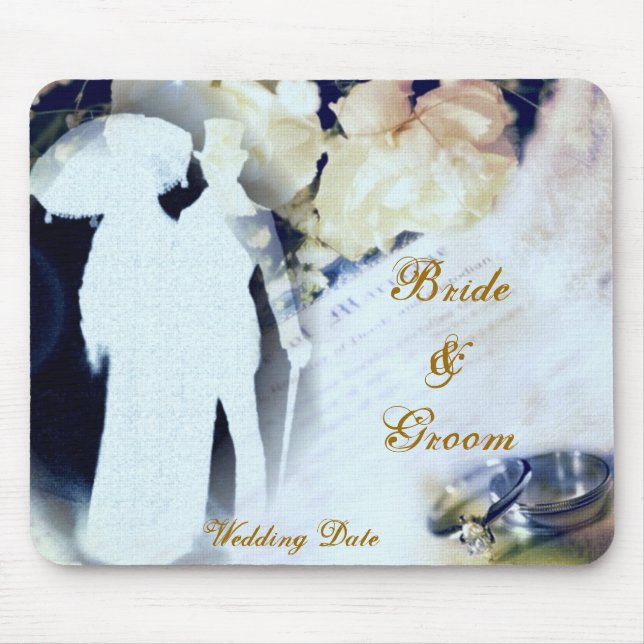 Romantic Wedding  Mousepad (Front)