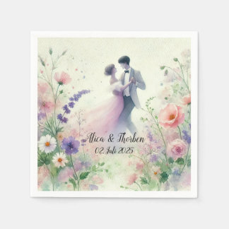 Romantic Wedding pastell Nr.1 Napkin