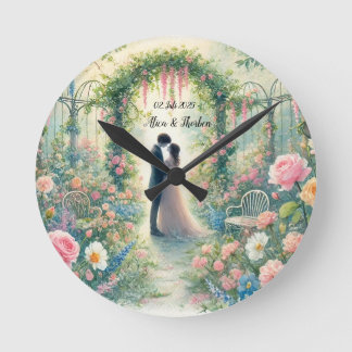 Romantic Wedding pastell Nr.3 Round Clock