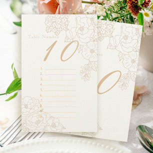 Romantic Wedding Peonies Seating Guest List Stationery