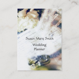 Romantic Wedding Planner Business Card