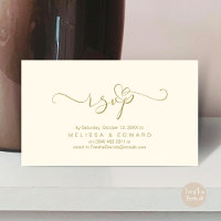 Romantic Wedding RSVP Dinner Invitation Card