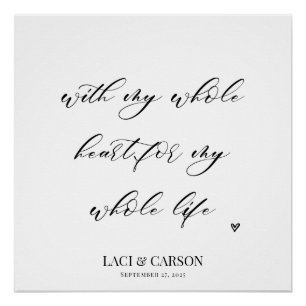 Romantic Wedding Tapestry Backdrop Poster