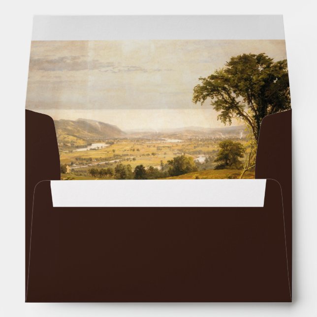 Romantic Western Ranch Wedding Envelope (Back (Bottom))