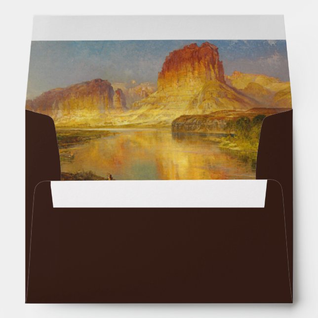 Romantic Western Ranch Wedding Invitation Envelope (Back (Bottom))
